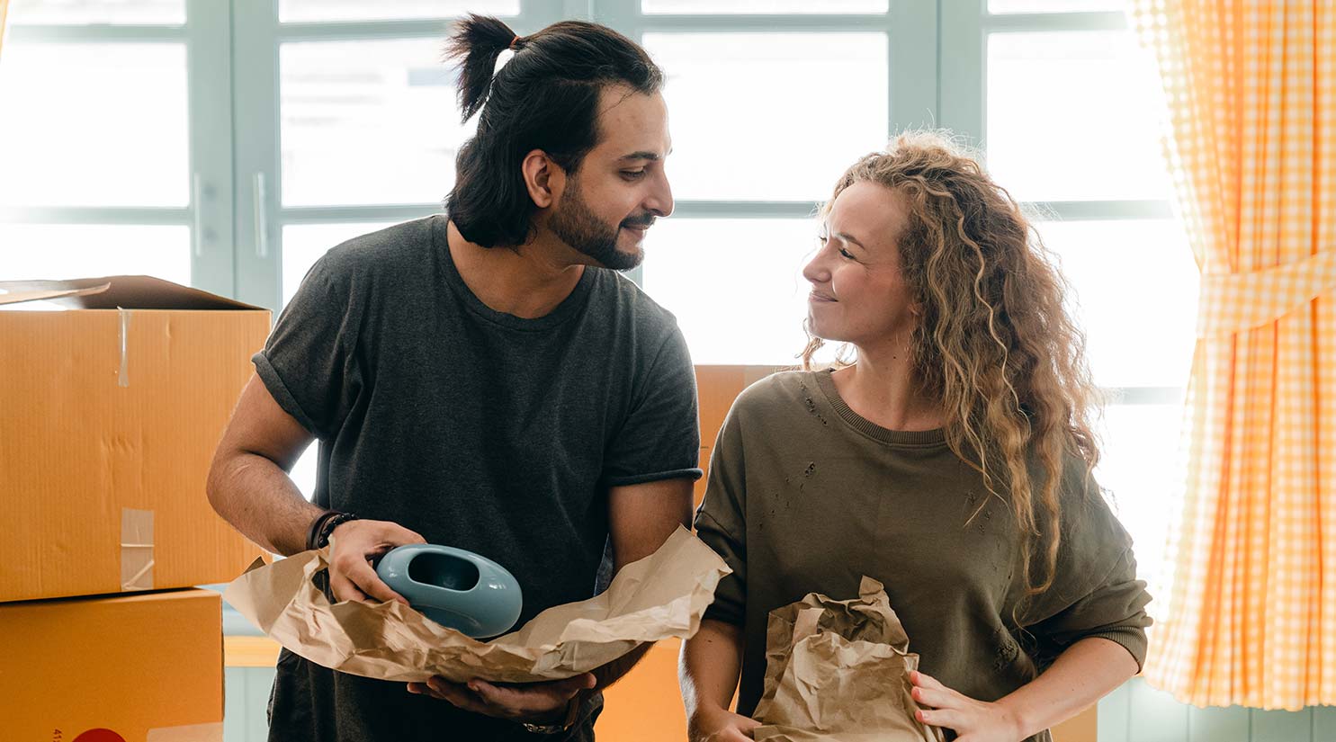 Couple Unpacking